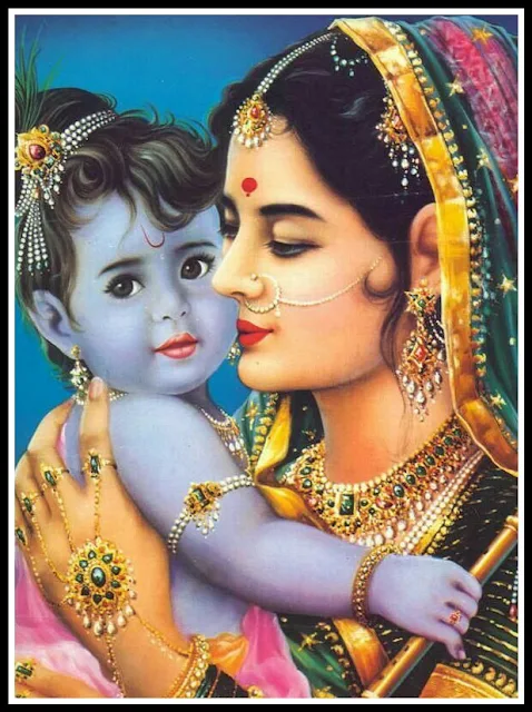 krishna with yashoda images