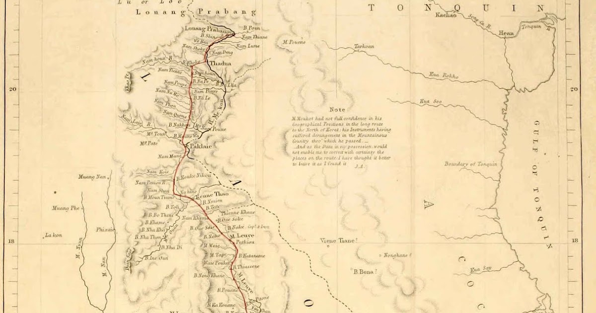 Laofinity The map of Laos (18591861)