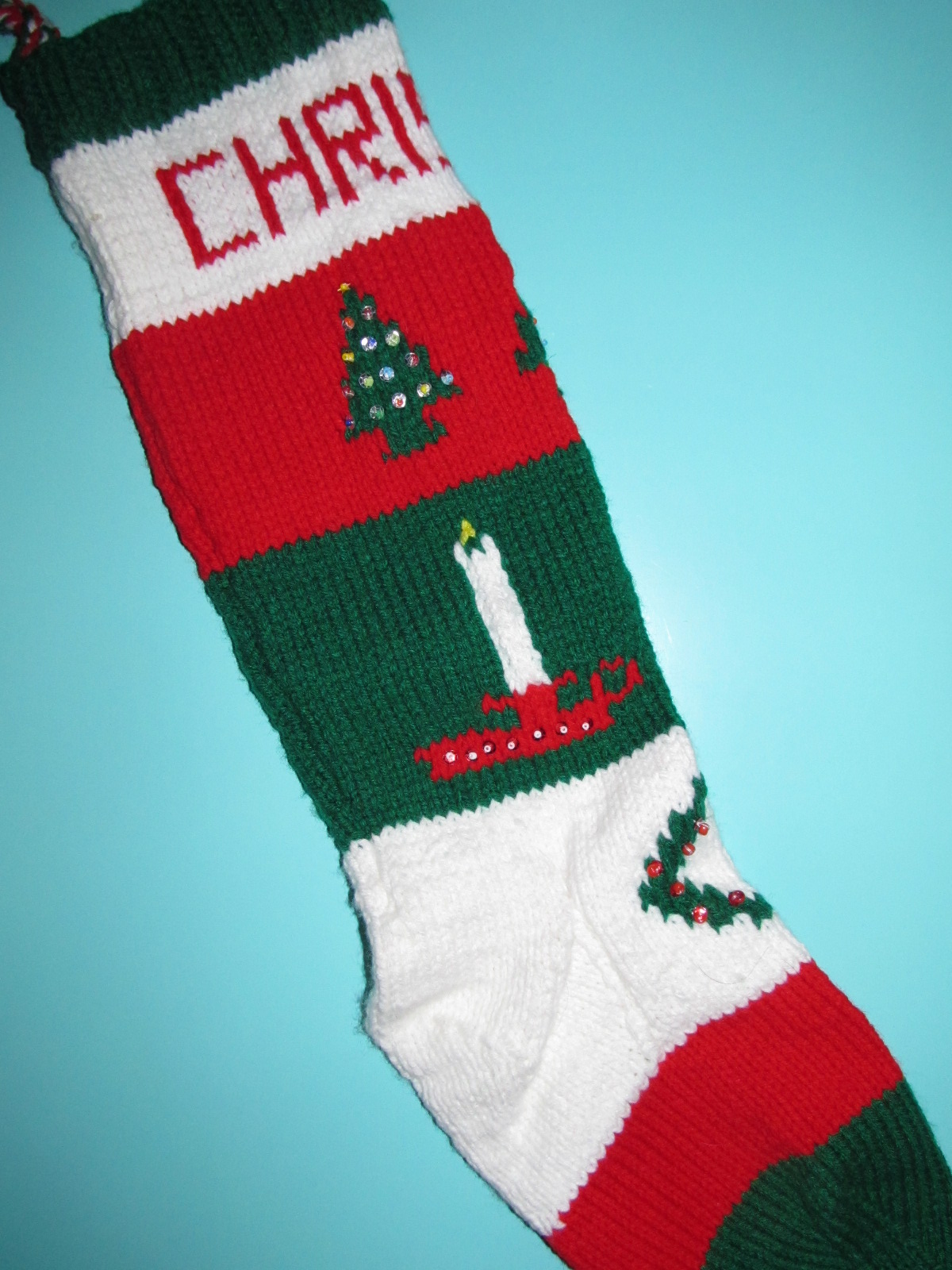 Simply Crochet and Other Crafts: Knit Christmas Stocking