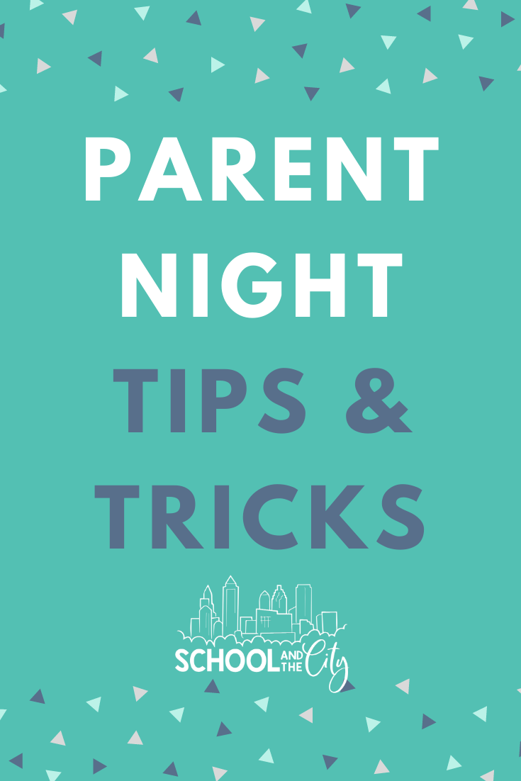 Tips and Tricks for your elementary school curriculum night / parent night / open house! 