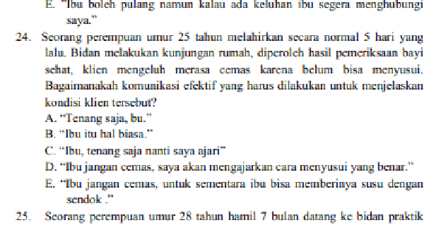 Contoh Soal Ujian Masuk D4 Kebidanan Contoh Soal Terbaru Contoh Soal Ujian Masuk D4 Kebidanan Contoh Soal Terbaru