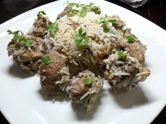 Arabic rice recipe | How to make arabian rice with chicken recipe ...