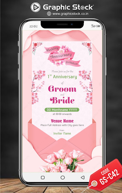 wedding anniversary card, wedding anniversary card for whatsapp, Wedding anniversary digital card, e card, save the date card, wedding anniversary jpeg card, marriage anniversary, jpg card, invitation card, pdf card, Graphic Stock, graphicstock.co.in