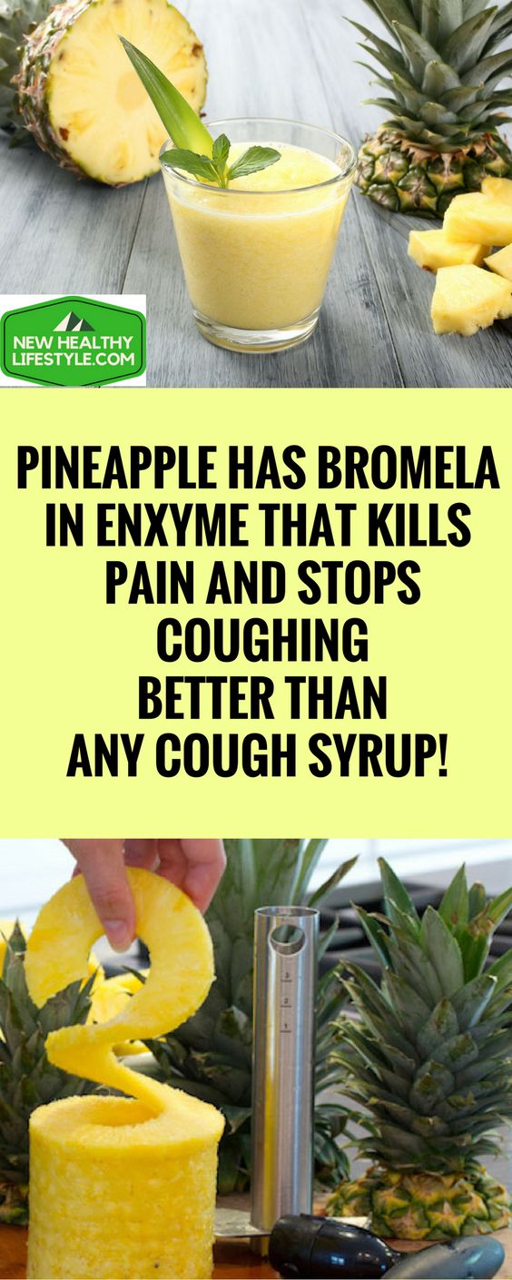 PINEAPPLE HAS BROMELAIN ENXYME THAT KILLS PAIN AND STOPS COUGHING
