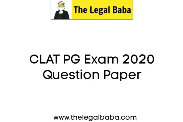 Clat pg 2021 question paper pdf image