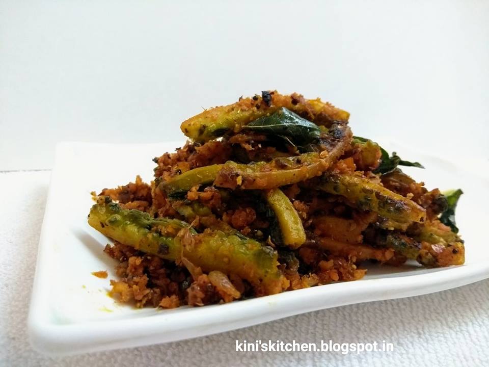 Andhra style Karela dry