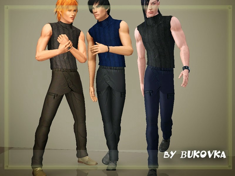 My Sims 3 Blog: New Top and Pants for Males by Bukovka