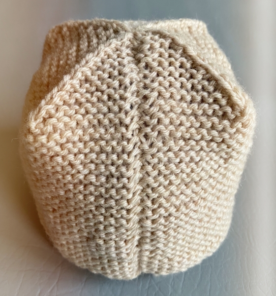 HAND MADE RUKODELKY Unisex Baby Hat On Straight Needles