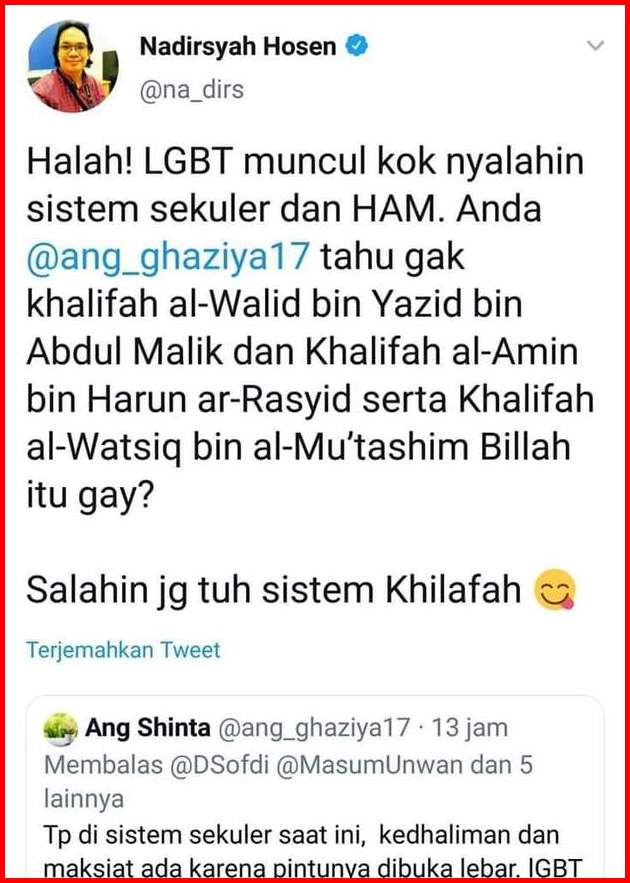 Tanggapan Untuk Nadirsyah Hosen Soal Khalifah Gay Portal Islam