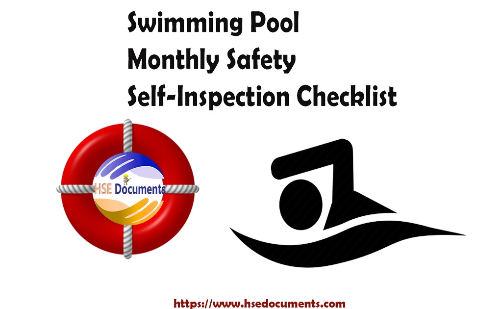 Swimming Pool Monthly Safety SelfInspection Checklist HSE Documents