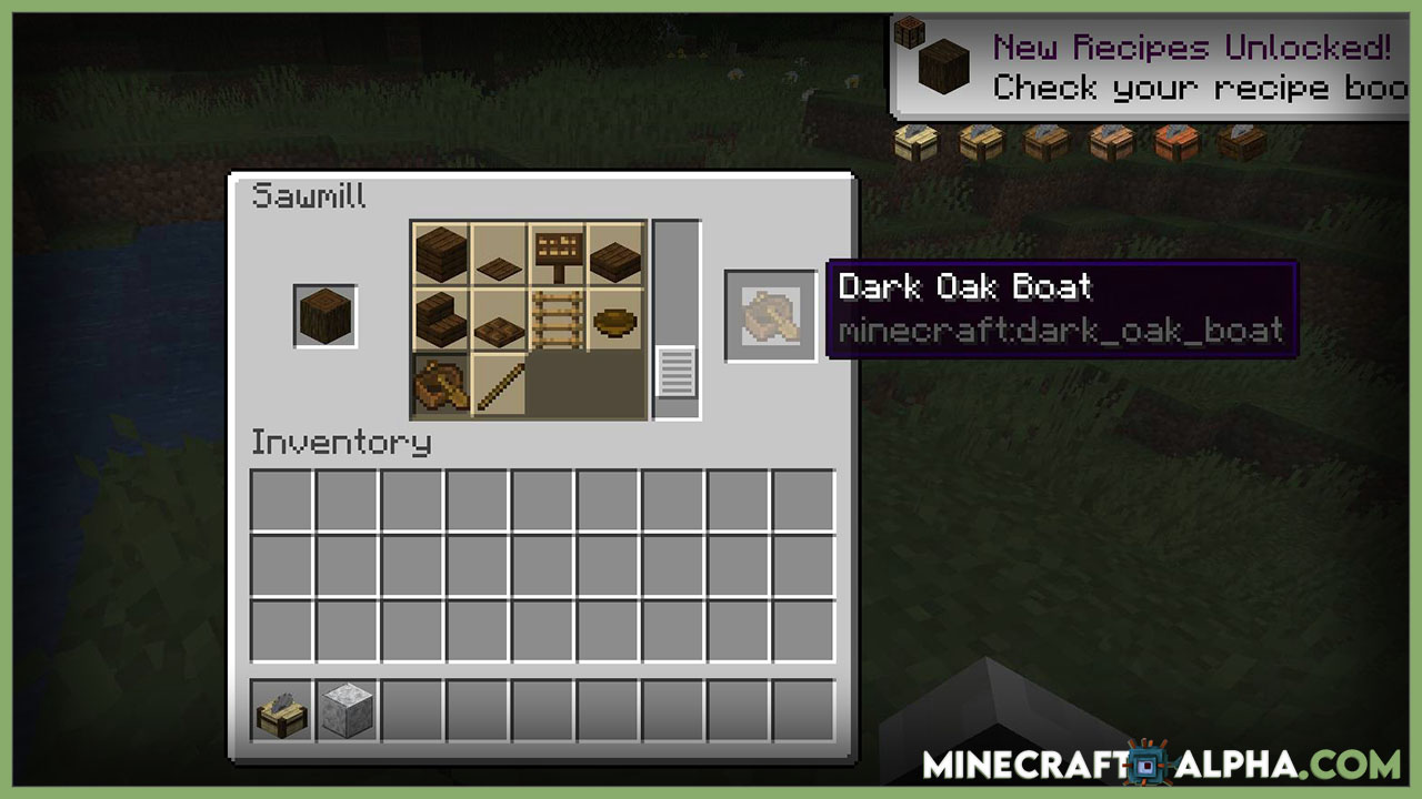 Minecraft Corail Woodcutter Mod For 1.17.1 To 1.16.5 (A Sawmill for Wooden Recipes)