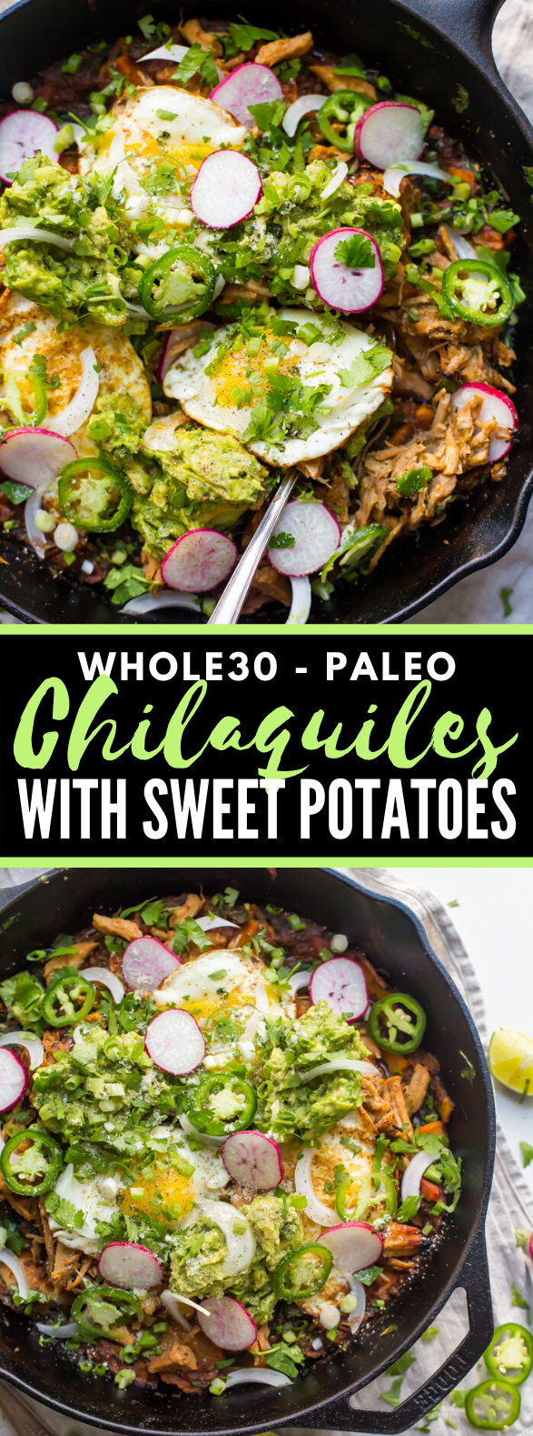 Whole30 Chilaquiles with Carnitas and Sweet Potatoes #mexicanrecipe # ...