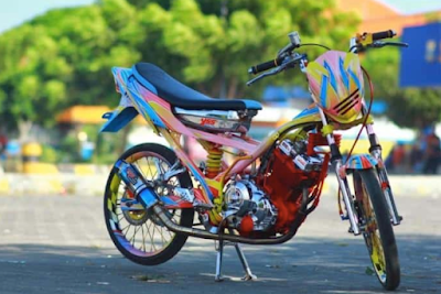 Modifikasi AirBrush Suzuki Satria Fu