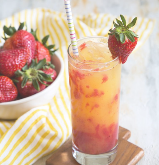 STRAWBERRY TEQUILA SUNRISE Strawberry #healthydrink