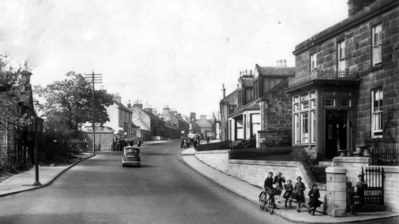 Tour Scotland Old Photograph Kirkton Street Carluke Scotland