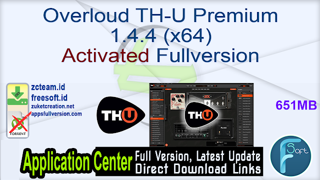 Overloud TH-U Premium 1.4.4 (x64) Activated Fullversion