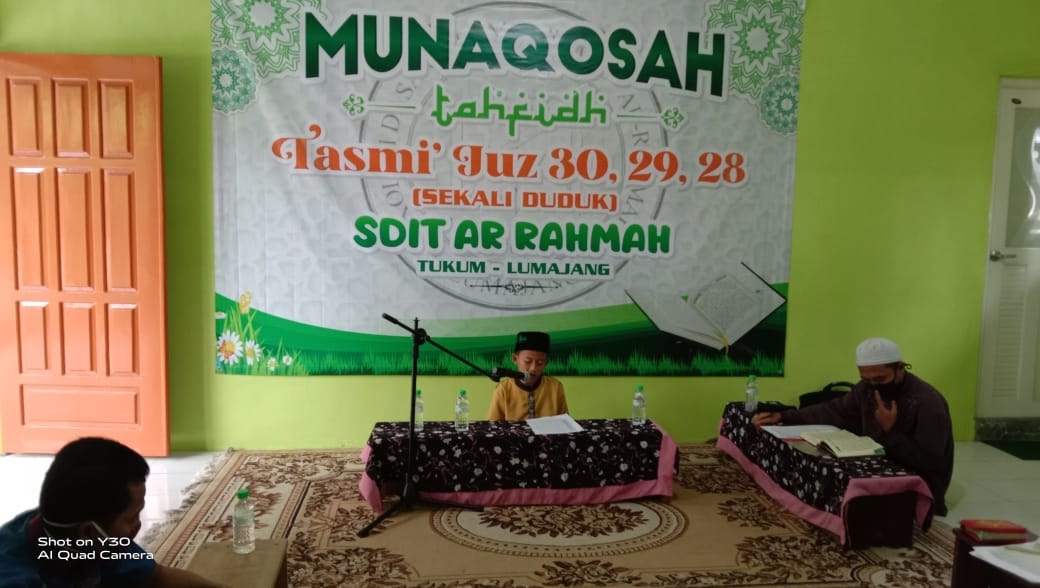 Munaqosah Tahfidz Tasmi Juz 28 29 Dan 30 Sekali Duduk Sdit Arrahmah