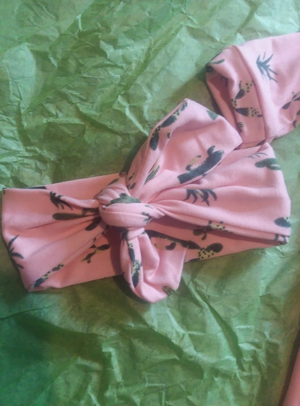 Make the Floral Knotted Baby Gown and Headband a Going Home Outfit ChitChatMom