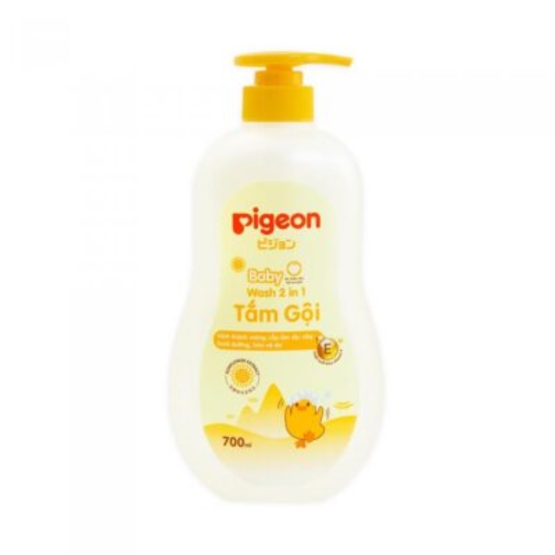 Sữa tắm gội dịu nhẹ Pigeon hoa hướng dương 700ml 2in1