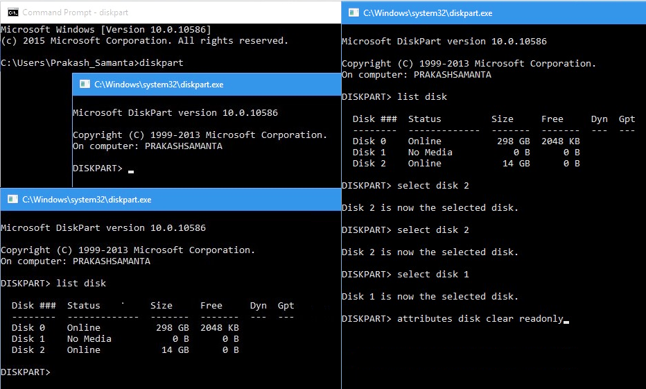 How to write protected memory card