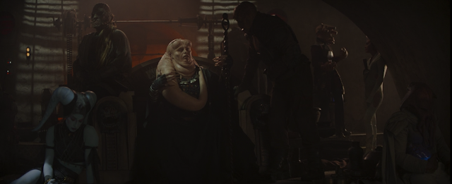 Bib Fortuna Sits On Jabba's Throne The Mandalorian Chapter 16 Post Credits Scene Bib Fortuna Sits On Jabba's Throne The Mandalorian Chapter 16 Post Credits Scene