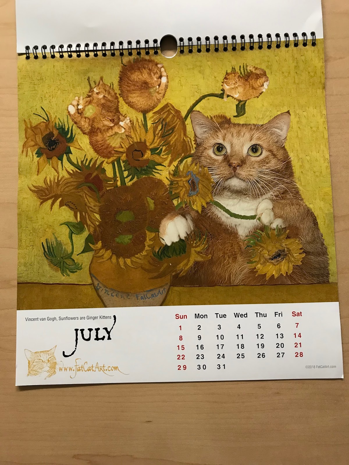 Eastside Cats Thankful Thursday My 2018 Fat Cat Art Calendar