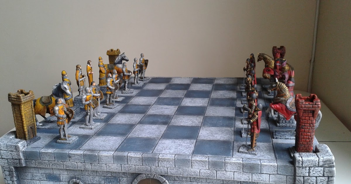 Osmar Andrade Miniaturas: Jogo de Xadrez Medieval