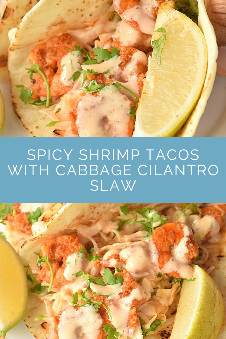 Spicy Shrimp Tacos With Cabbage Cilantro Slaw Recipe