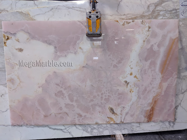 Pink Onyx Marble Slabs