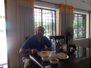 Lunch at "Cassia beach restaurant " at Alappuzha beach.