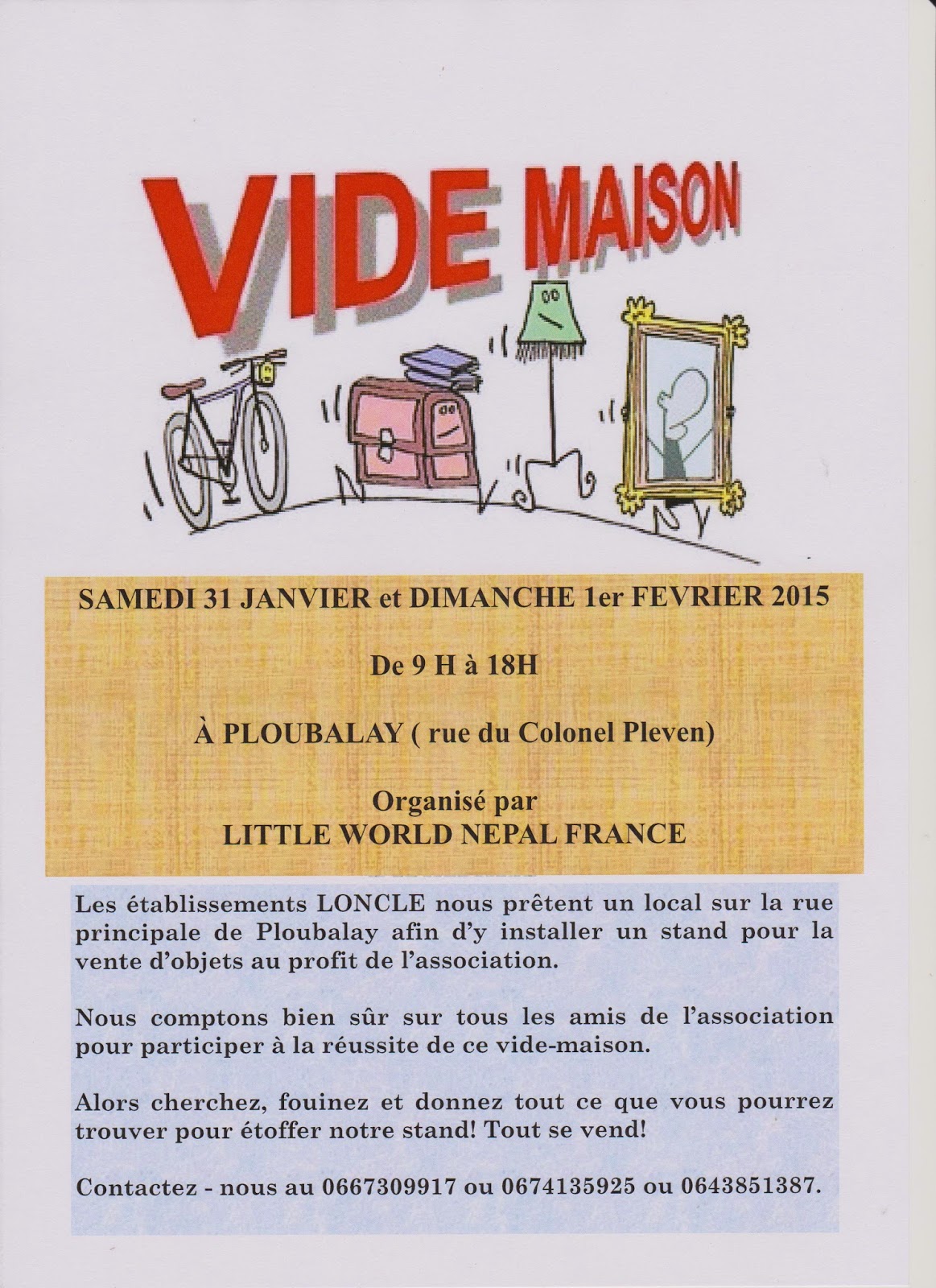 Little World Népal France: Vide Maison a Ploubalay ce week end