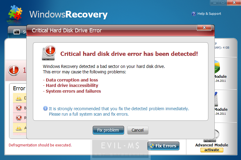 [資訊安全] HDD plus、WindowsRecovery、MS Removal Tool !? 是的，你中毒了，猖獗的惡意程式 Fake ...