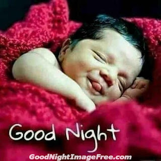 Baby Girl Cute Good Night Wish Image