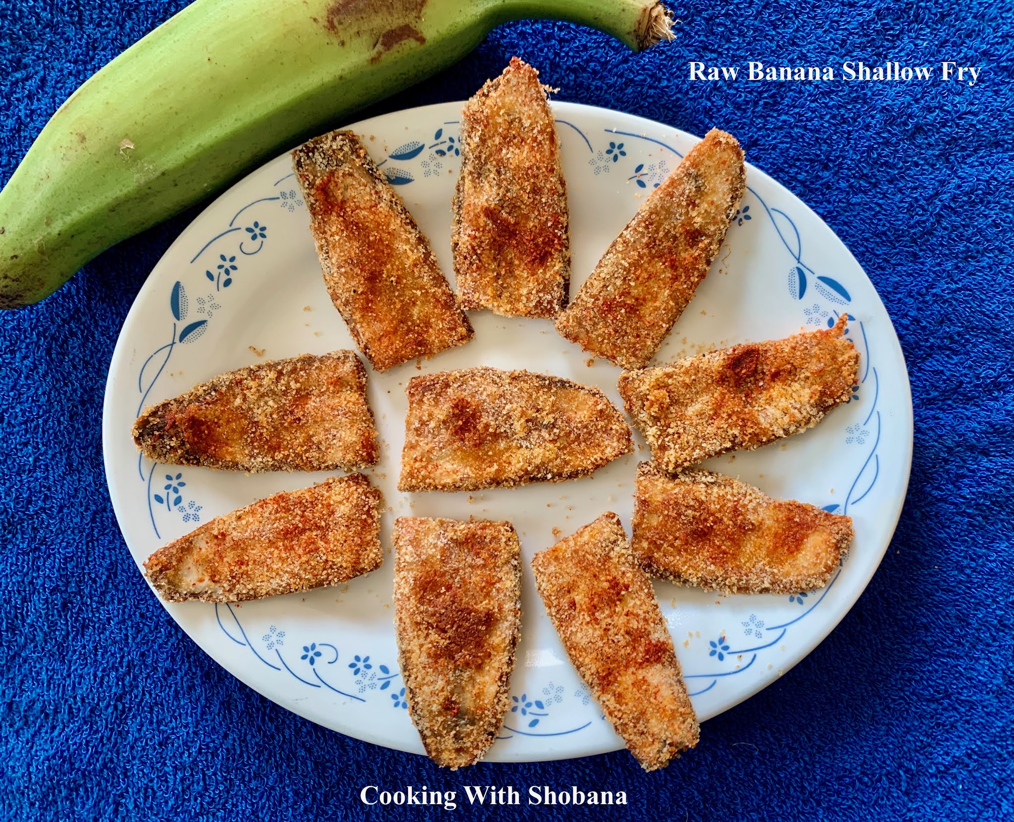 Cooking With Shobana KELE PHODI (RAW BANANA SHALLOW FRY)