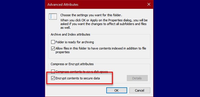 Er is een fout opgetreden bij het toepassen van attributen op het bestand in Windows 10