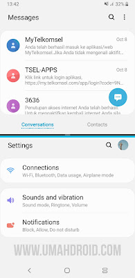 Menggunakan Multi Window di HP Samsung One UI Semua Tipe bergotong-royong yakni fitur bawaan Android Menggunakan Multi Window di HP Samsung One UI Semua Tipe