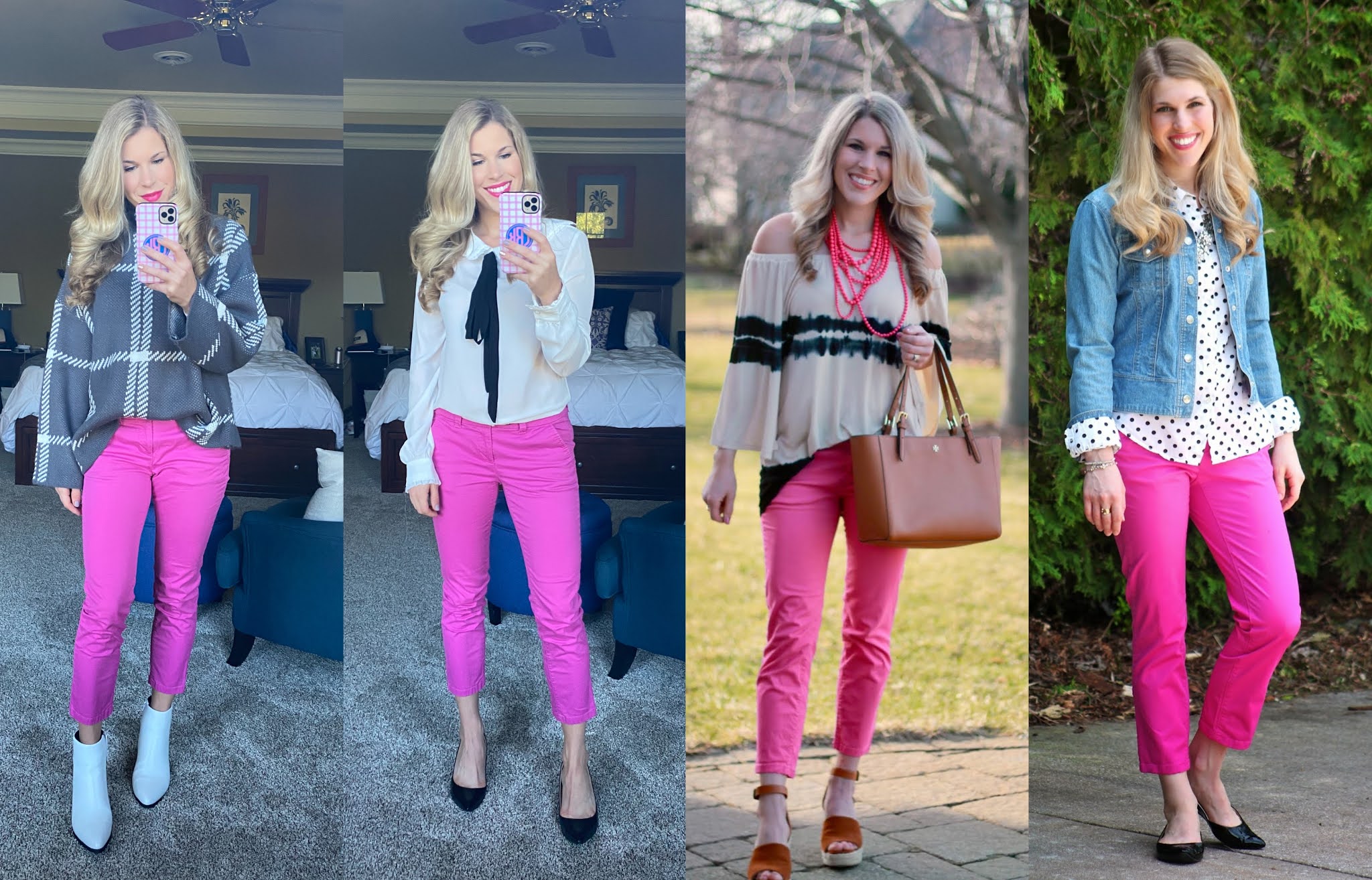 I do deClaire How to Wear Bright Pink Pants & Confident Twosday Linkup