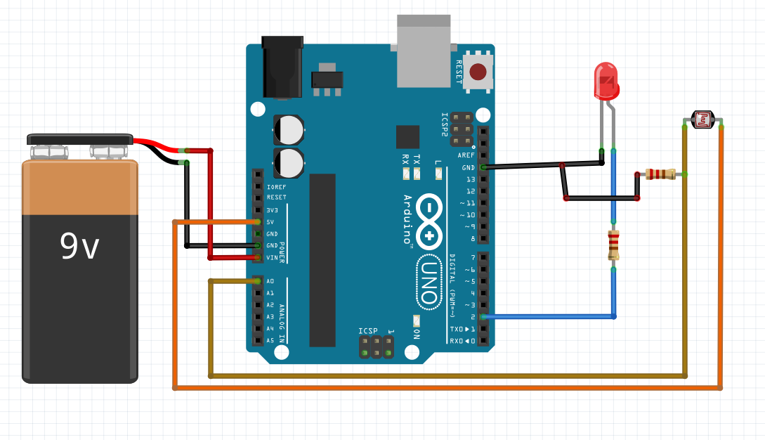 INTERFACE LDR WITH ARDUINO UNO