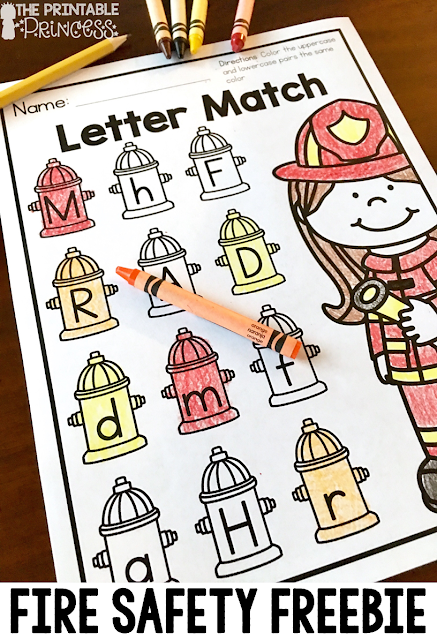 The Printable Princess: Fire Safety Activities and Centers for Kindergarten