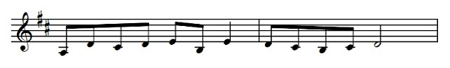 Writing a passage from alto clef into treble clef