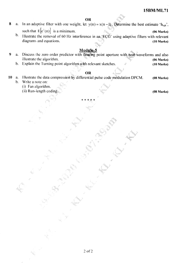 Visvesvaraya Technological University B.E. (CBCS) Seventh Semester 15BM