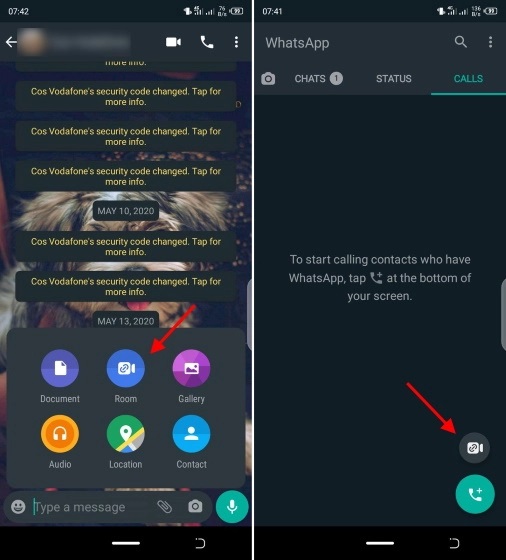 WhatsApp gets Messenger Rooms Integration with Latest Android Beta Update