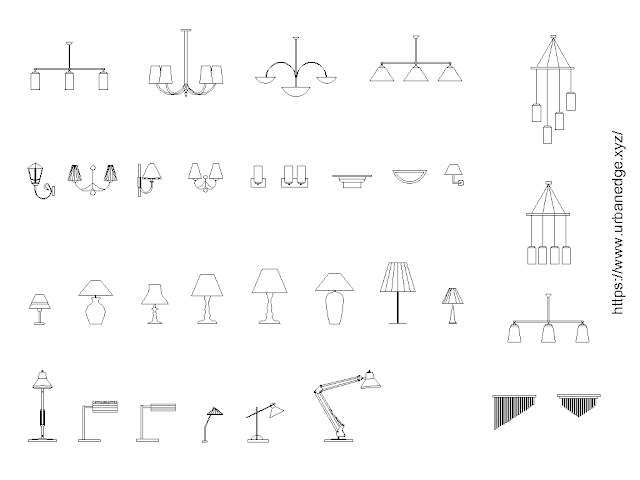 Lighting set free cad blocks download - 30+ free cad blocks