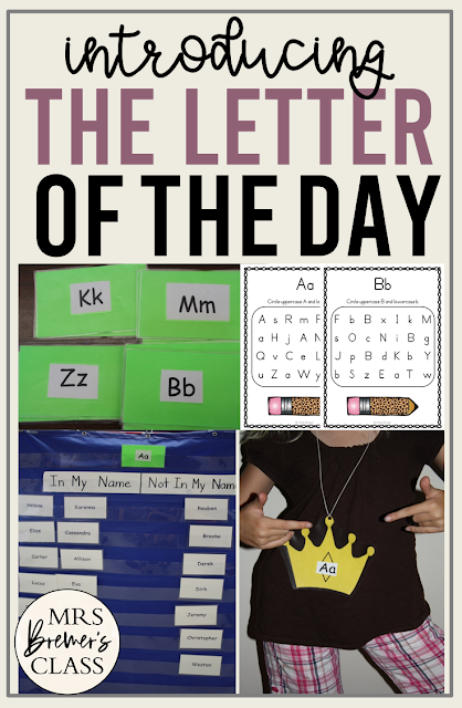 Fun activities for introducing the alphabet letter of the day in Kindergarten