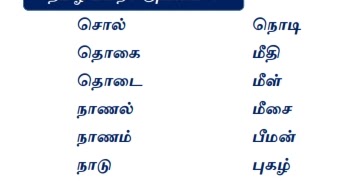 Tamil Word Charts Very Useful For Primary Pallikalvi Teachers News