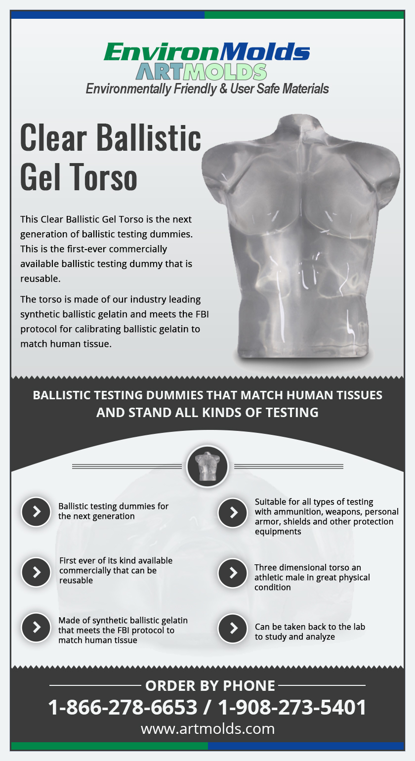 Mold making and Casting products through EnvironMolds, LLC Clear