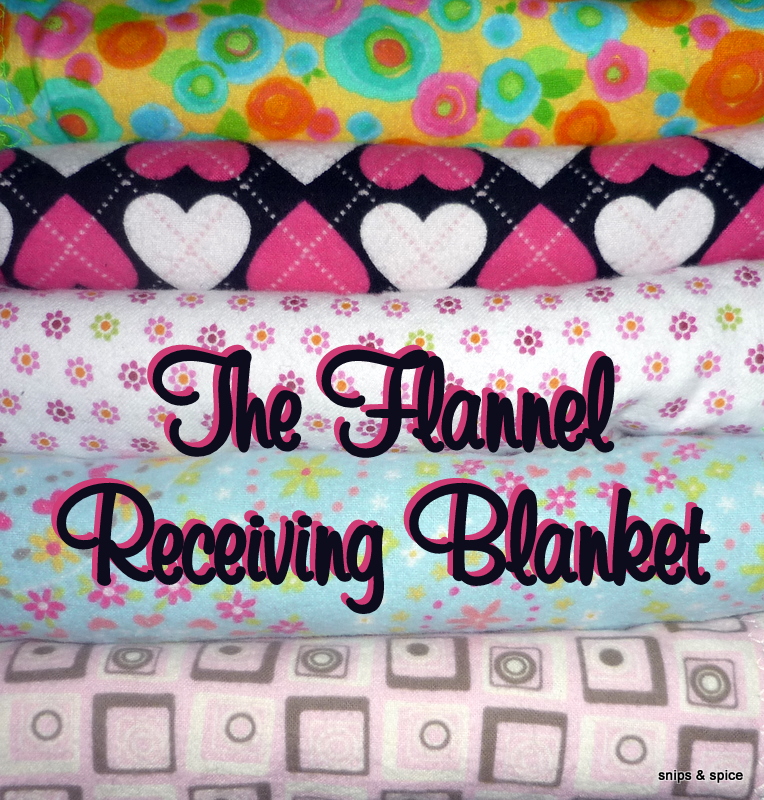Snips & Spice The Flannel Receiving Blanket