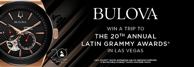 LATIN GRAMMY AWARDS SWEEPSTAKES Zales and Bulova want you to enter once to win a vacation to Las Vegas, where you'll get to attend the 20th Annual Latin Grammy Awards!