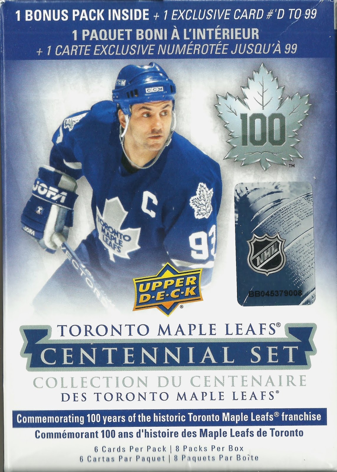 Hell's Valuable Collectibles Upper Deck 201718 Maple Leafs Centennial Blaster Box Break