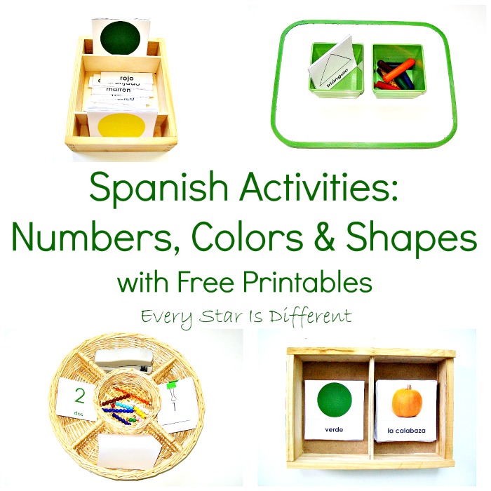 Spanish Activities: Numbers, Colors, & Shapes